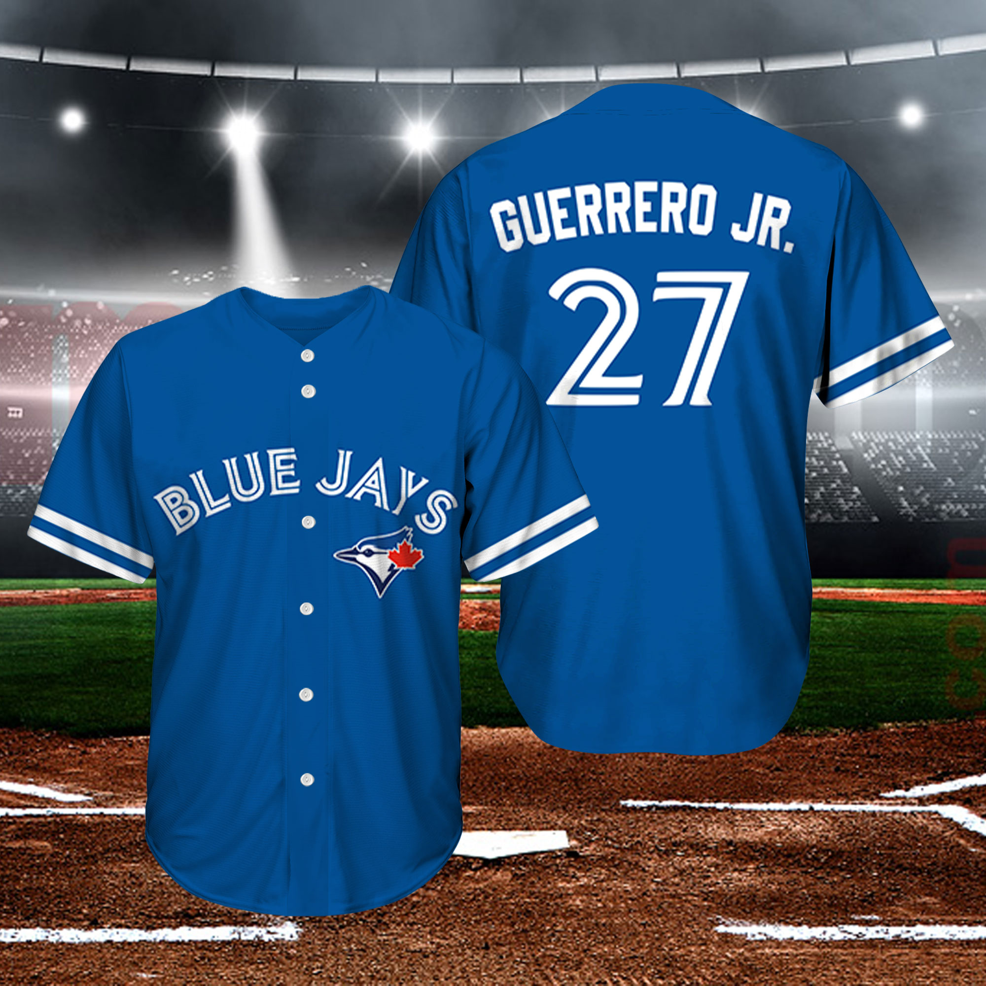 2023 Vladimir Guerrero Jr. Blue Replica Jersey Shirt Giveaway - Nouvette