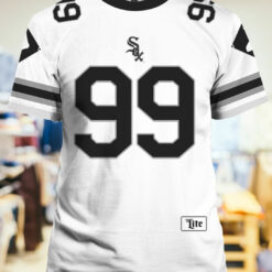 2023 White Sox Number 99 Football Jersey Shirt Giveaway - Lelemoon
