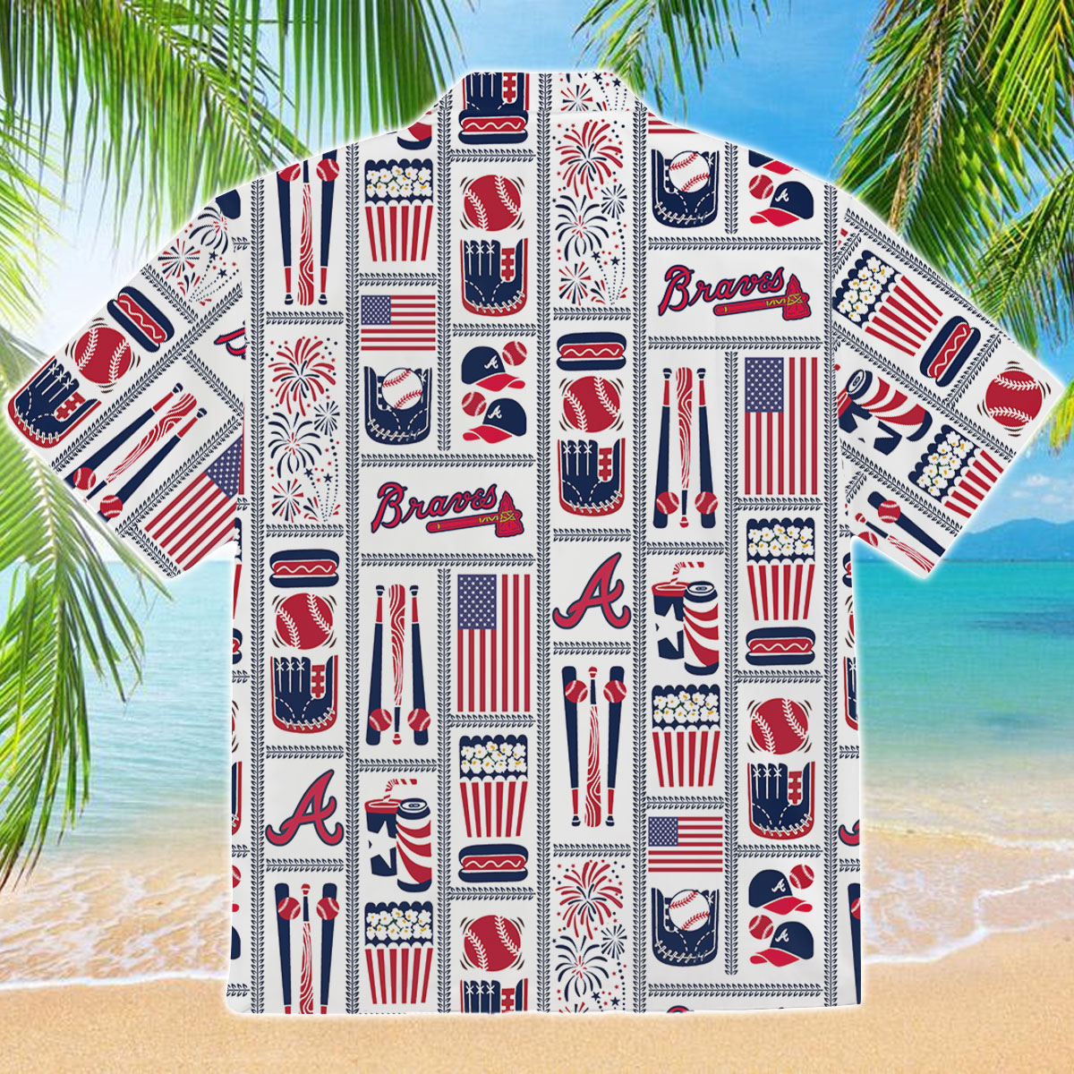 Atlanta Braves Tommy Bahama Aloha America T-Shirt