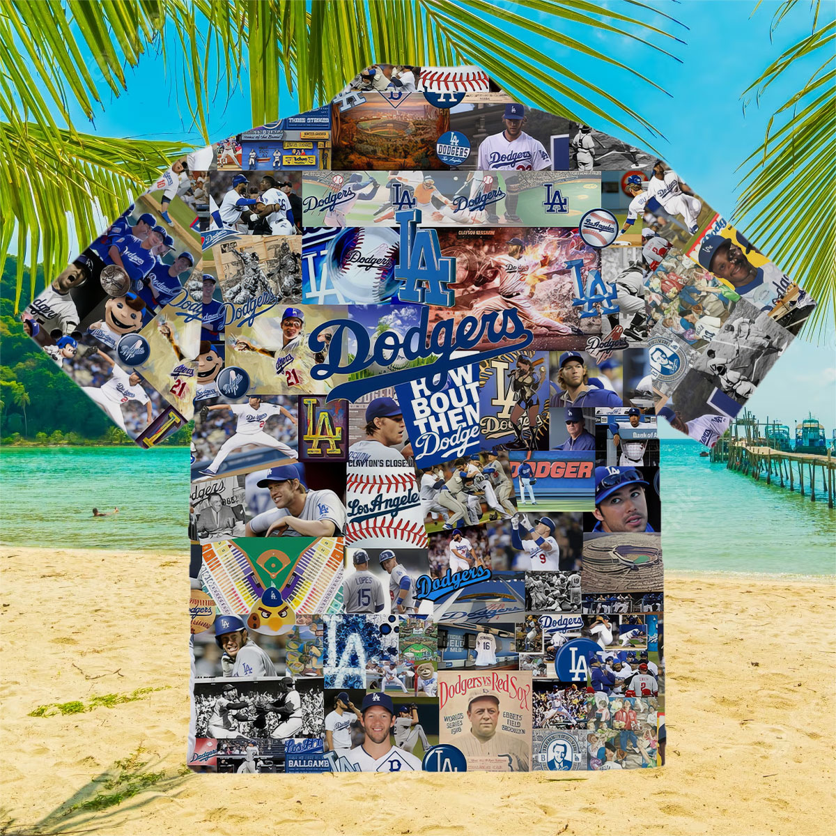 Los Angeles Dodgers MLB Floral Full Printing 3D Hawaiian Shirt