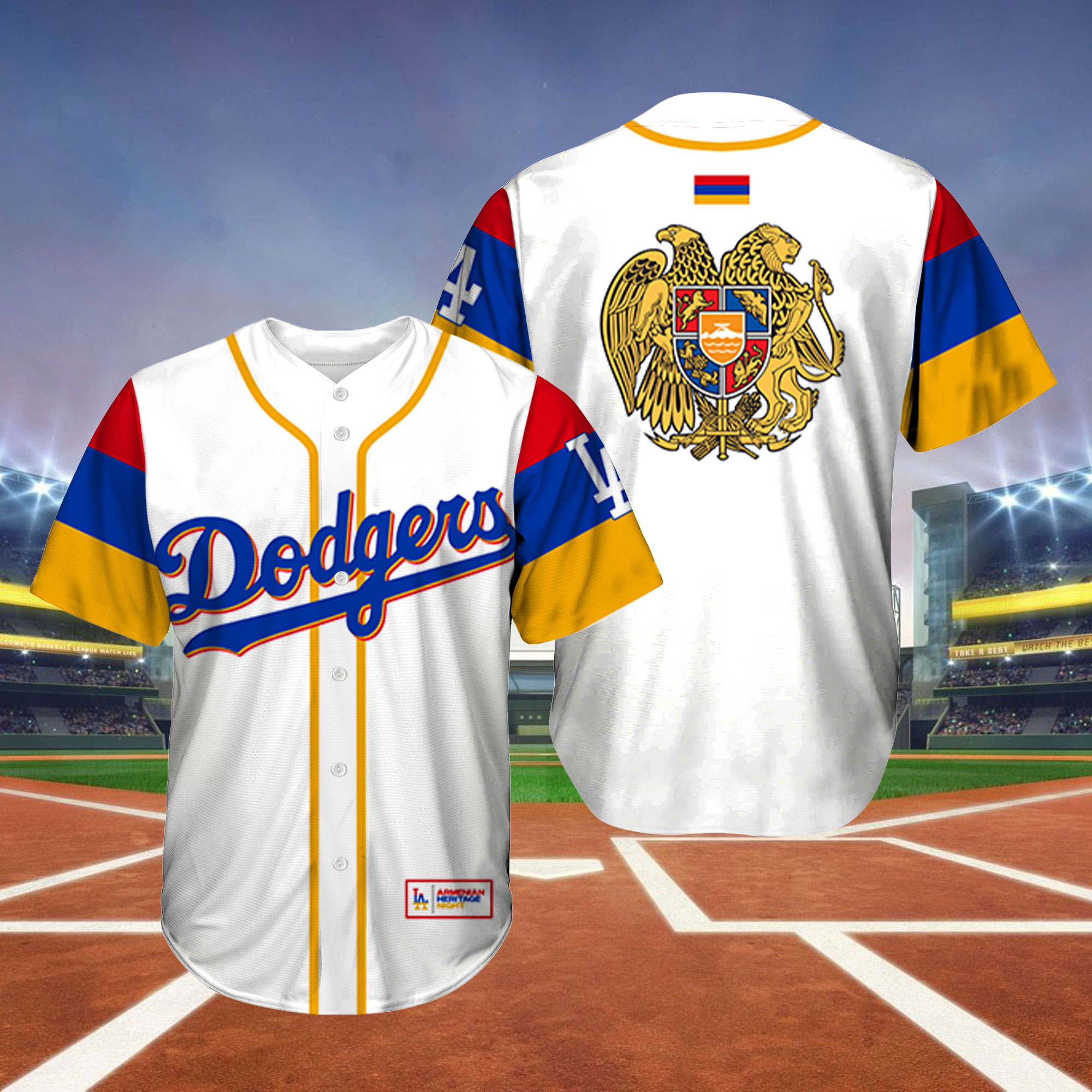 Los Angeles Dodgers Armenian Heritage Night Jersey Giveaway 2023 - Lelemoon