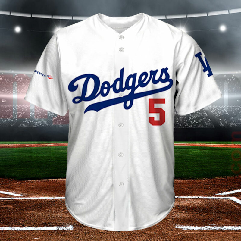 LA Dodgers blue freeman jersey