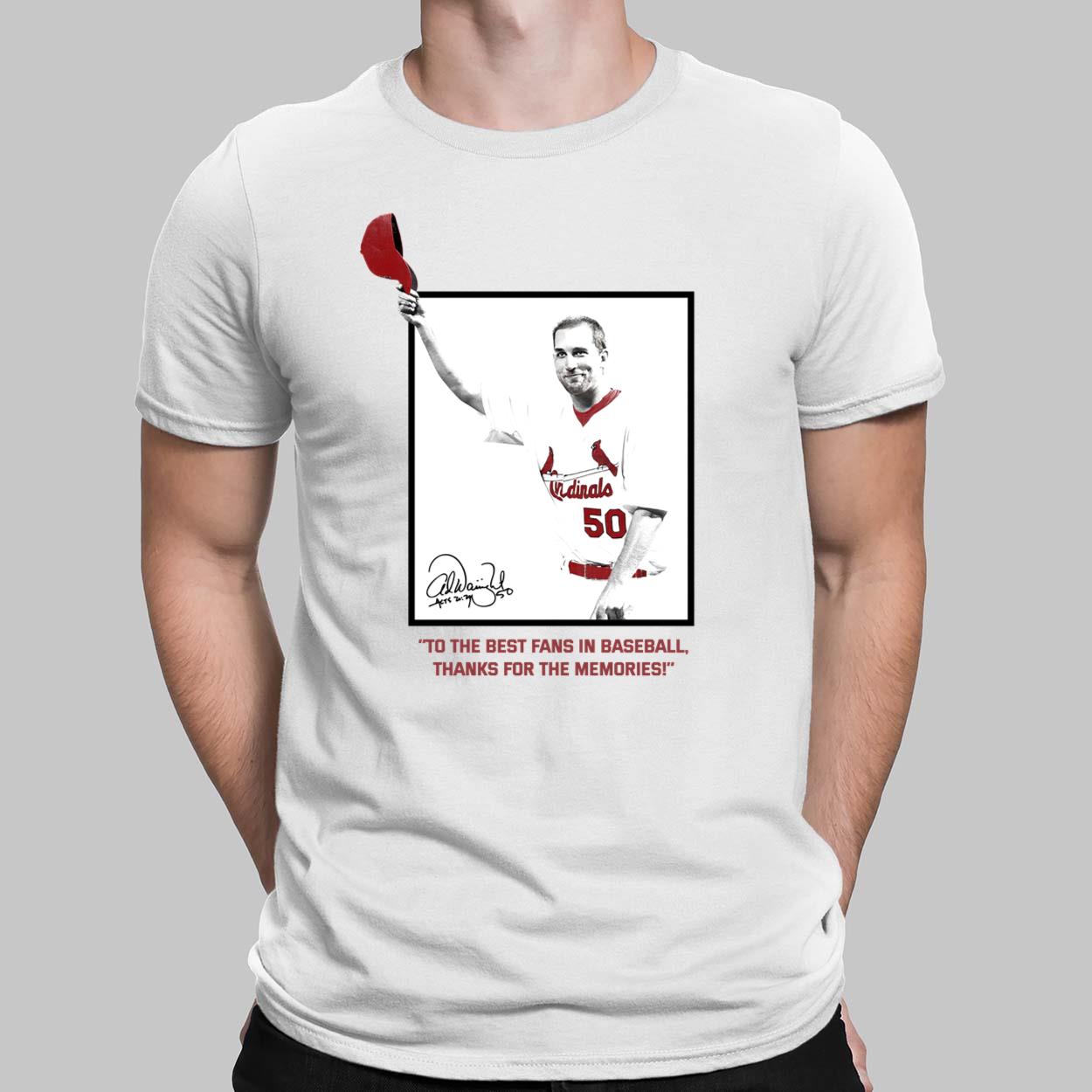 Adam Wainwright Baseball Tee Shirt, St. Louis Baseball Men's Baseball T- Shirt