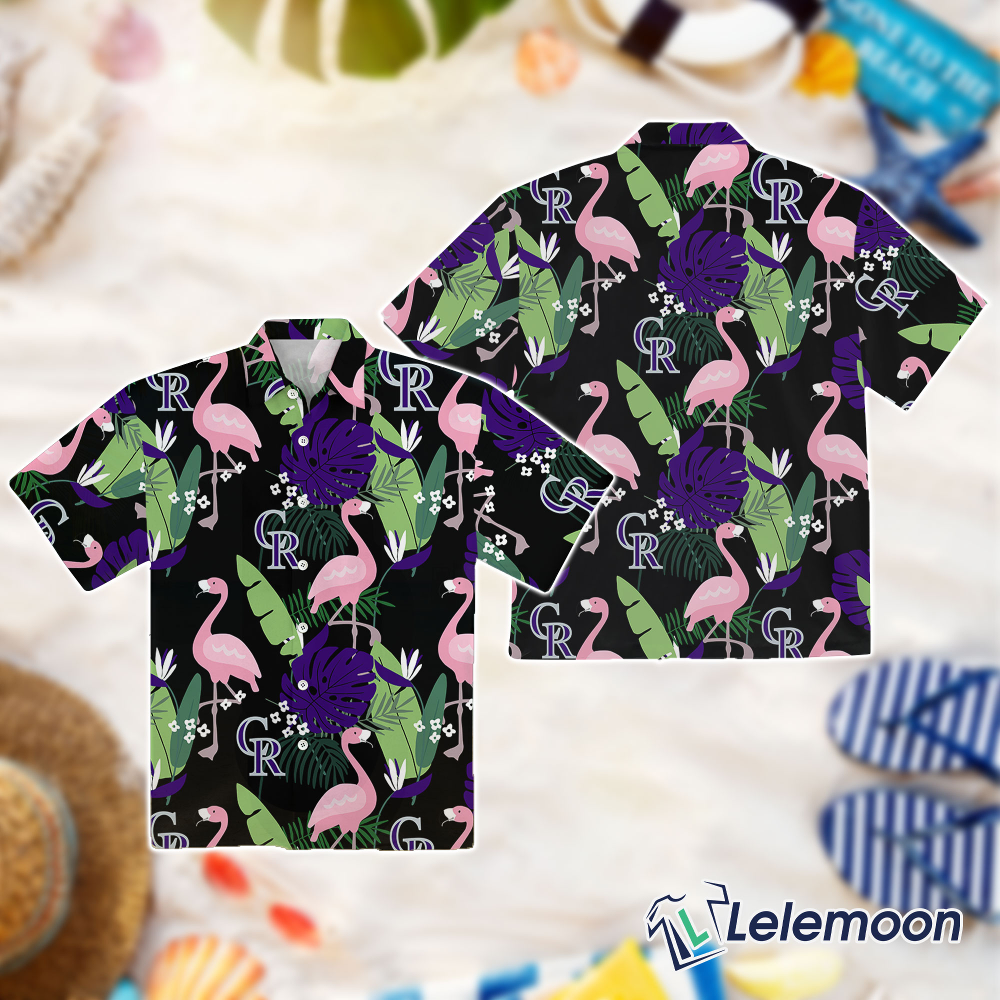 Rockies Flamingo Hawaiian Shirt - Lelemoon