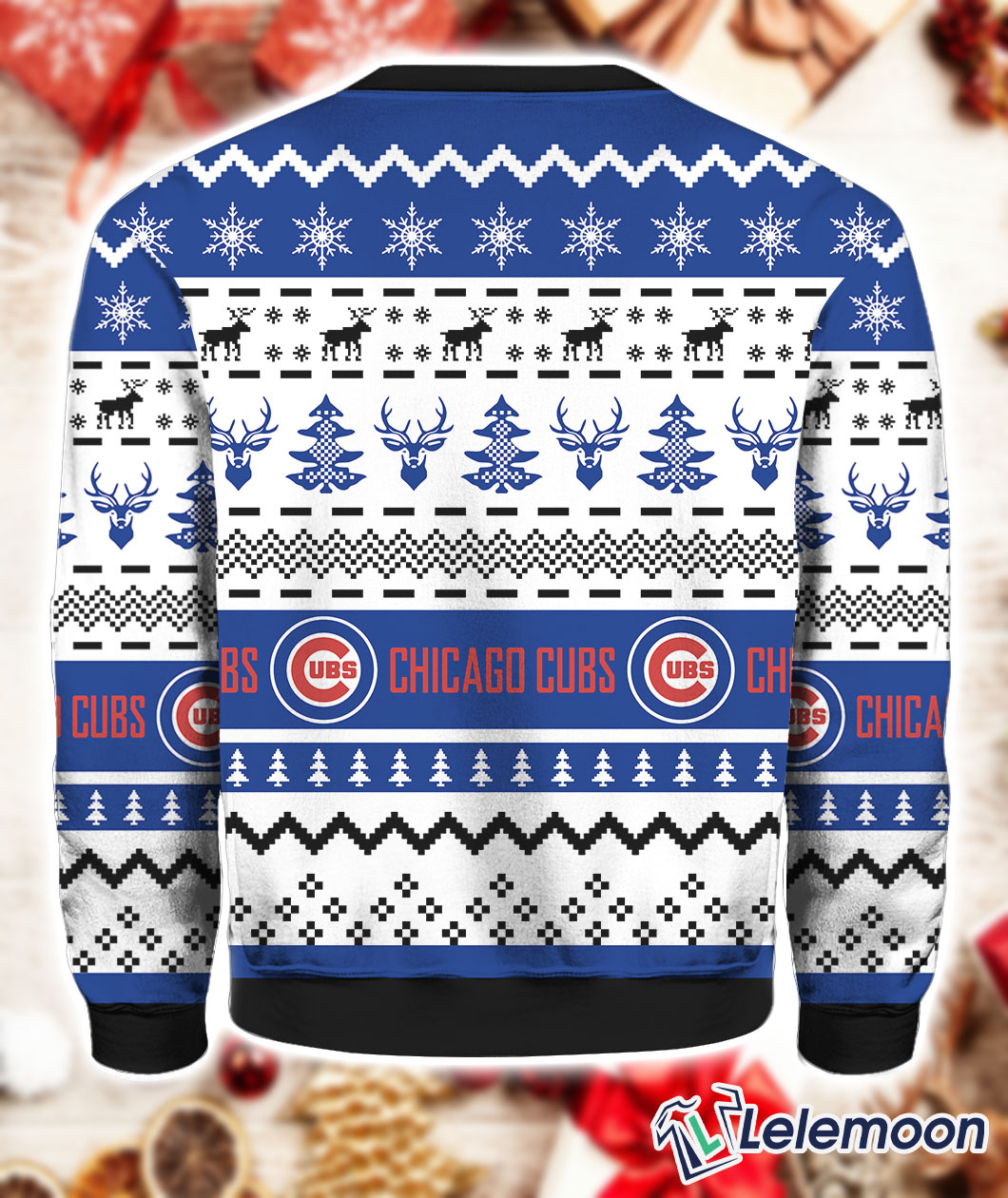 Chicago Cubs Reindeer Ugly Sweater Fans Christmas Gift Sweatshirt For Men  Women - YesItCustom