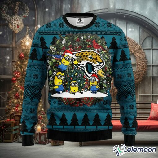 Jaguars Minion Christmas Ugly Sweater $41.95