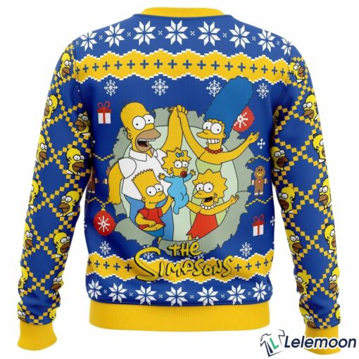Santa Homer The Simpsons Ugly Christmas Sweater $41.95