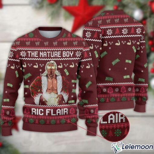 The Nature Wrestler Boy Ric Flair Christmas Sweater $41.95