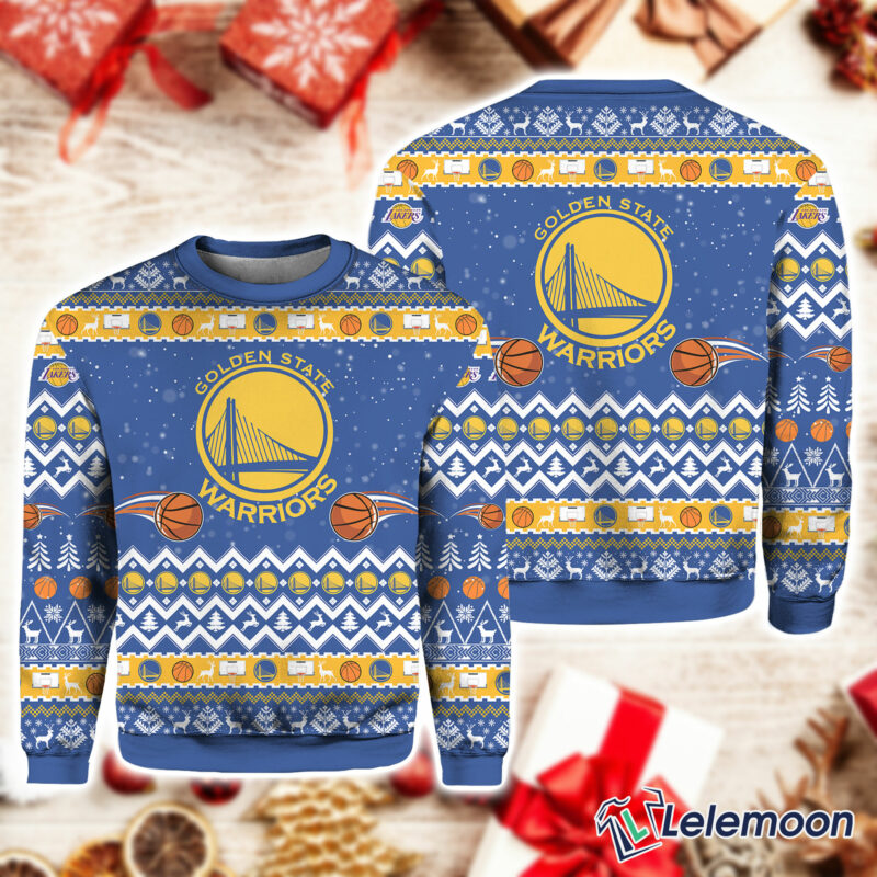 Golden State Warriors Christmas Sweater $41.95