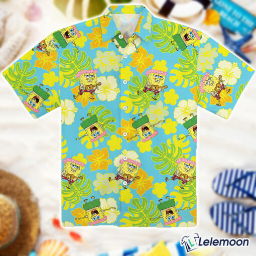 Spongebob Hawaiian Shirt Funny Cartoon $36.95